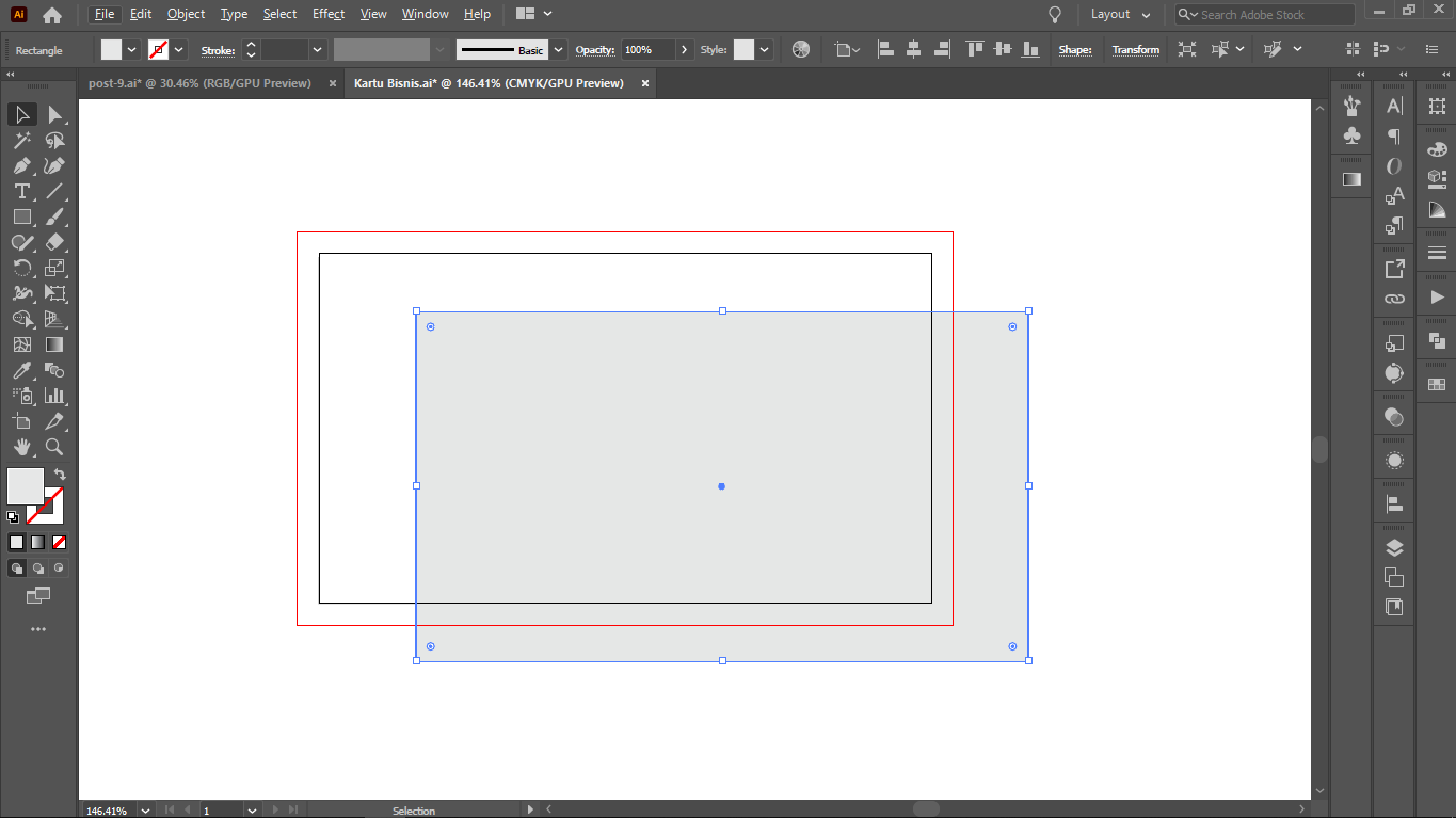 Safe Area - Tutorial Cara Membuat Kartu Bisnis di Adobe Illustrator