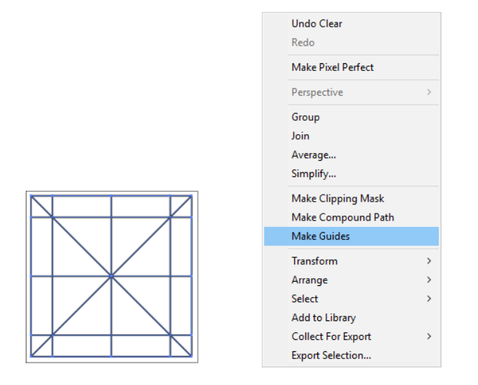 Ubang menjadi guide line - Tutorial cara membuat grid icon menggunakan adobe illustrator