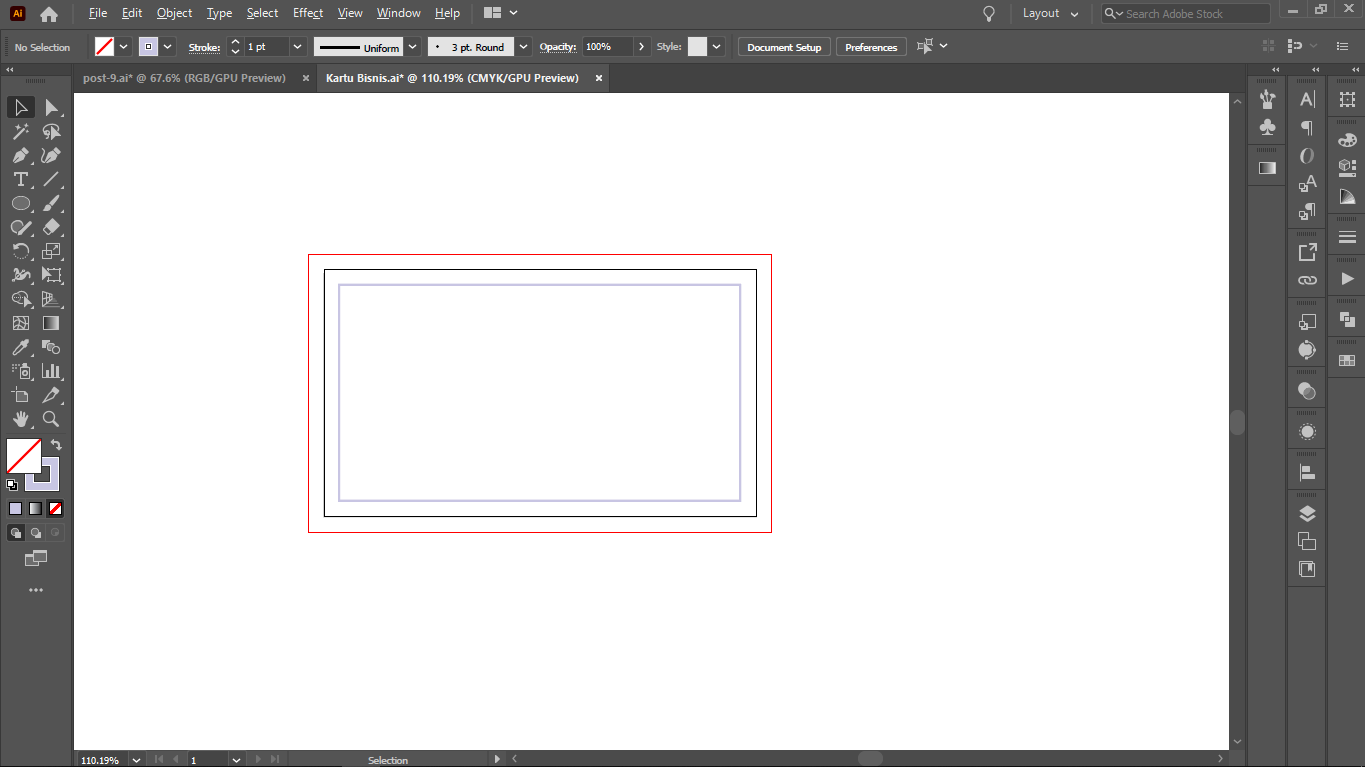 Safe Area - Tutorial Cara Membuat Kartu Bisnis di Adobe Illustrator