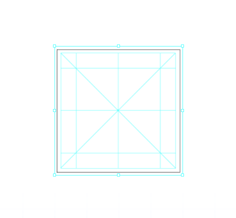 Tampilan grid lines - Tutorial cara membuat grid icon menggunakan adobe illustrator